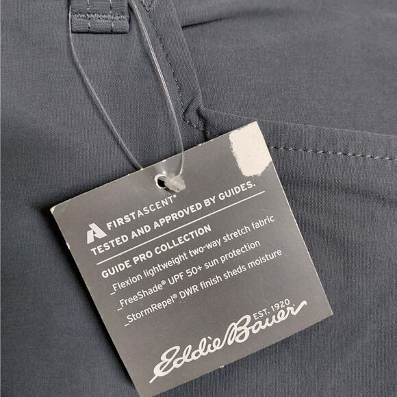 Eddie Bauer Mens Cargo Work Pants Size 38x30 Gray Storm Guide Pro Outdoor Hiking - Picture 5 of 8